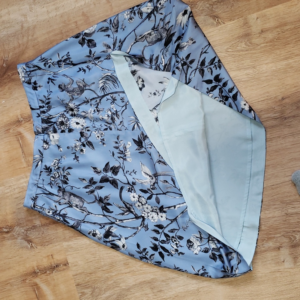 RARE, NWOT J.Crew Collection Rati Monkey A-line Silk Skirt, Size 12 - Picture 11 of 11